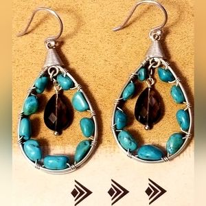 Silpada Sterling Silver & Turquoise Earrings